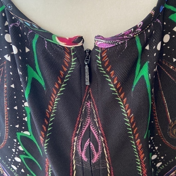 ROBERTO CAVALLI l Paisley Print Crewneck Dress - Picture 9 of 15